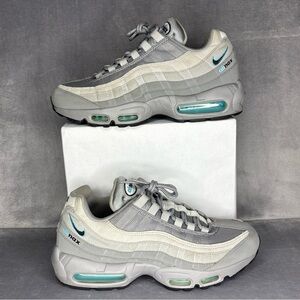 Nike Air Max 95 Gray Teal Men’s Size 8 Sneakers CV1635-001